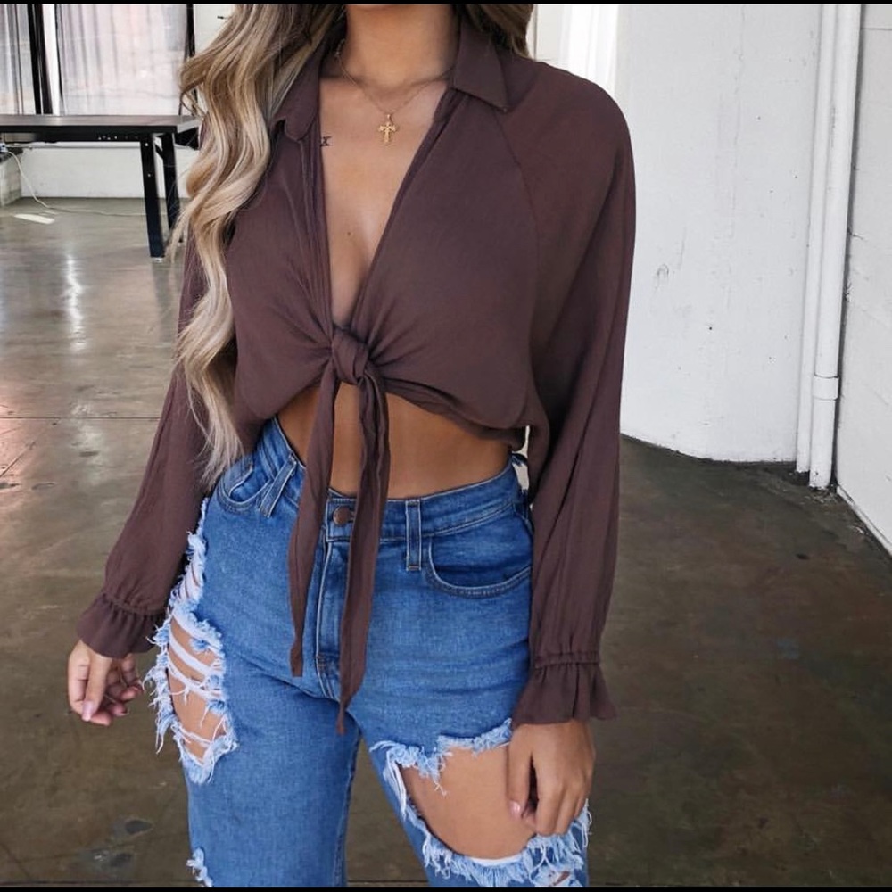 Long sleeve shirt (crop top)